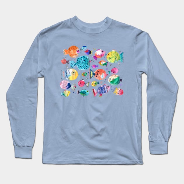 Fish Long Sleeve T-Shirt by ninoladesign